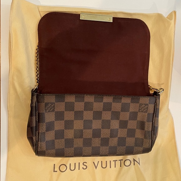 Authentic Louis Vuitton Rare / Discontinued, Shoulder Clutch Damier Ebene MM - Picture 9 of 14